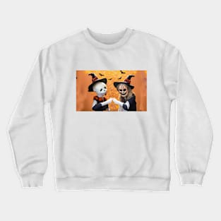 Spooky Halloween Couple Crewneck Sweatshirt